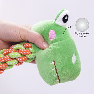 Produttore all'ingrosso <span class=keywords><strong>giraffe</strong></span> cavallo dinosauro Design Logo personalizzato masticare cane peluche corda giocattoli - Product Image 4