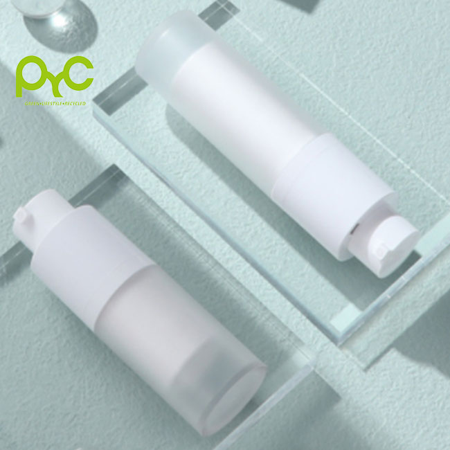 Hot Sale White Rotating Airless Bottle Refillable Cylinder Round Small Spray Bottle