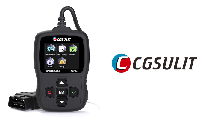 CGSULIT SC204 OBD2 CAN Diagnostic Tool Fault Code Reader Multi-Languages