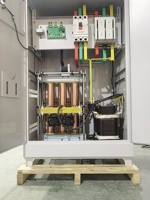 Stabilisateur de tension automatique servo triphasé AC en cuivre 250 kVA 250 kW SBW avec affichage LED 380 V 480 V