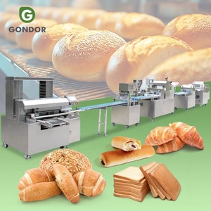 Línea de producción de Bollo de hamburguesa de croissant <span class=keywords><strong>congelado</strong></span> completamente automático pequeño comercio de máquina de hacer <span class=keywords><strong>pan</strong></span> de <span class=keywords><strong>baguette</strong></span> francés - Product Image 1