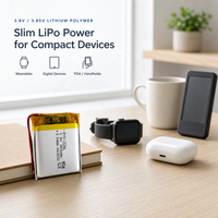 Batterie Li-Po rechargeable personnalisée 2600mah 550mah 1000mah 1800mah 300mah, pack de batteries au lithium polymère 4.35V, cellule de batterie 3.8v 5200mah