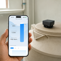 TLC2502-5G Instrumentos Inteligentes de Medición de Nivel de Líquido por Ultrasonido con Wifi 2.4G y 5G, Sensor de Nivel de Agua para Tanques de 4M