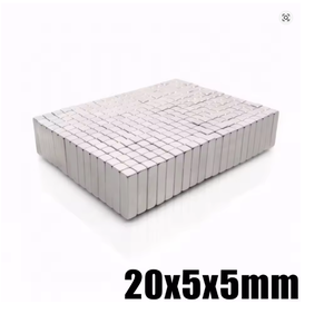 Imán de Bloque Cuadrado de Neodimio NdFeB de 20x5x5mm, Imanes Permanentes Rectangulares de 20*5*5MM, Cubo Magnético de 20x5x5mm, Placa Magnética - Product Image 4