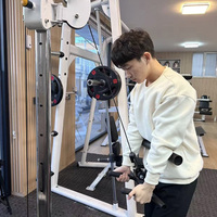 Poignée multifonctionnelle en acier pour triceps, accessoire pour machine à câble pour l'entraînement de force et de fitness