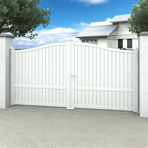 Puertas de Aleación de Aluminio Ecológicas y Duraderas, Rejas, Puertas de Enrejado para Seguridad del Hogar, Valla Metálica para Patio, Diseño Moderno de Puerta Principal, Foto - Product Image 3