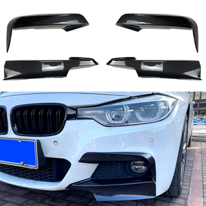 Kit de garnitures de spoiler de pare-chocs avant pour BMW Série 3 F30 F35 2013-2019, Pack de lames de déflecteur d'angle pour modification - Product Image 1