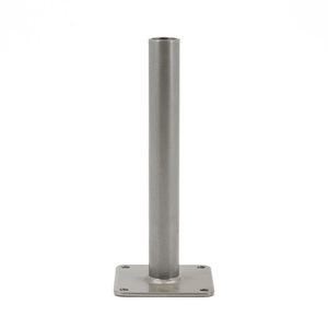 Support flottant dissimulé, tube en acier robuste avec revêtement en poudre, support de <span class=keywords><strong>pied</strong></span> de meuble, matériel d'assemblage, gris, anti-corrosion - Product Image 1