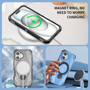 Funda Protectora para Teléfono con Anillo <span class=keywords><strong>de</strong></span> Carga Inalámbrica, Anti-Caídas, Precio <span class=keywords><strong>de</strong></span> Fábrica al por Mayor, para <span class=keywords><strong>iPhone</strong></span> 17 - Product Image 5