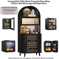 Meuble de rangement et de présentation en bois éclairé sur mesure pour bouteilles de vin, grand meuble d'angle pour salon, bar, salle à manger