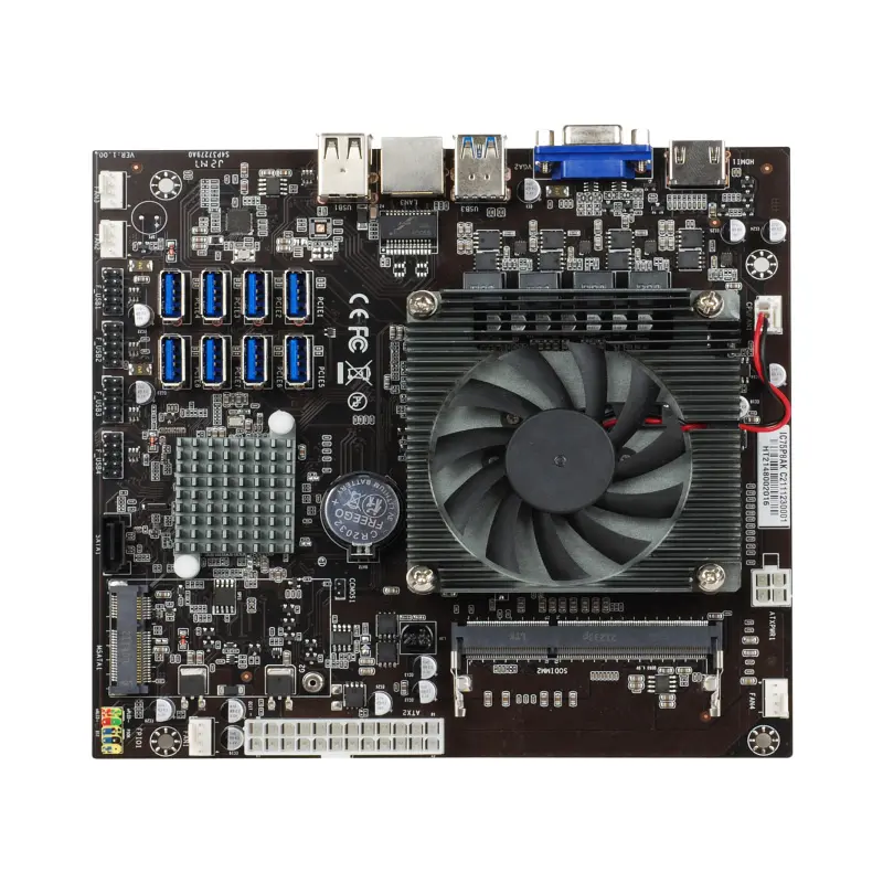Placa base B75 LGA1155 con 8 GPUs, 8 ranuras para USB 2022, 1 MSATA que incluye CPU y ventilador G530, novedad de 3,0