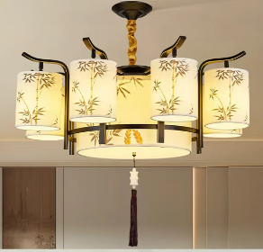 Song Dynasty Aesthetic Restaurant Chandelier, Chinese Style Zen Tea Room Bar Table Lamp, New Chinese