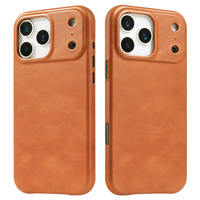 Étui de téléphone magnétique en cuir véritable fabriqué en usine, antichoc, avec modèle Plus pour iPhone 18 Pro Max Duo