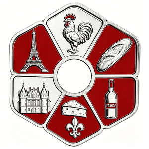 Aimant de réfrigérateur en métal minimaliste, relief 3D, logo personnalisé, souvenir touristique de <span class=keywords><strong>pays</strong></span> européens, ornement de réfrigérateur - Product Image 1