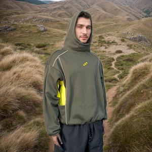 เสื้อฮู้ดแบบสวมใส่สบายเป็นมิตรกับสิ่งแวดล้อมสำหรับการเดินป่า เทคโนโลยีระบายเหงื่อแบบทางเดียวเพื่อความแห้งสบาย ไม่เก็บความชื้น ลายเรียบง่ายสำหรับกิจกรรมกลางแจ้งในฤดูใบไม้ผลิ - Product Image 4