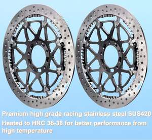 Новые Запчасти для мотоспорта, дисковый ротор 296 мм, передний тормозной диск для Honda CB400, четыре 1997-1998, диск CAKRAM - Product Image 2