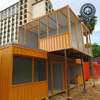 Casas Contenedor de Acero y Madera de Dos Pisos, Desmontables, de Lujo, Prefabricadas Directamente de Fábrica, Instalación Rápida