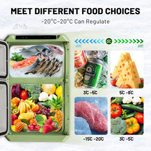 ثلاجة XD35 المحمولة بضاغط تبريد ومجمد متنقل بجهد 12 فولت للكرفانات، تتميز بباب مزدوج قابل للعكس وتحكم ثنائي - Product Image 5