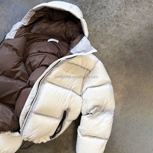 Custom Design Fashion Streetwear Bubble Fluffy Down Coat Zip up Puffer <b>Jackets</b> <b>Men</b> High Quality Bubble Fluffy Puffer Down <b>Jacket</b> - Product Image 3