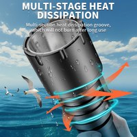 Lampe de poche submersible étanche IPX8 sous-marine avec chargeur USB lampe de poche de plongée 1000/4000 lumens lumière de plongée plongée sous-marine