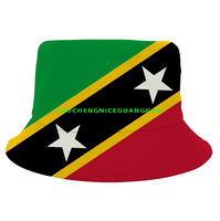 Chapeau de pêcheur avec drapeau de Montserrat pour femmes et hommes, chapeau de pêcheur patriotique, casquette de soleil d'été pour voyage, plage, pêche