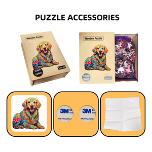 Rompecabezas de Madera con Diseño de Zorro Estilo Boho Chic con Patrones Florales Étnicos para Decoración Creativa del Hogar y Regalos de Cumpleaños Únicos - Product Image 2