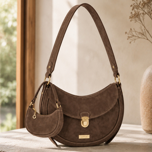 GORFIA Custom Women Shoulder Bag PU Leather Crossbody Handbag with <b>Mini</b> Pouch Casual Hobo Bag Adjustable Strap - Product Image 5