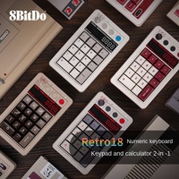 8Bitdo Retro18 clavier numérique mécanique compteur Hall à huit bits deux en un connexion à trois modes chargeur de jeu PC