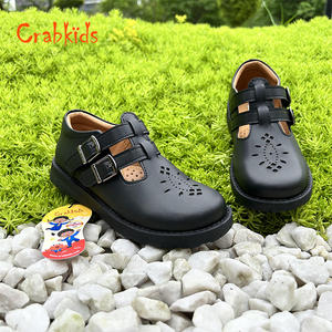 Crabkids New Stock Arrival <strong>Little</strong> Girl Breathable <strong>Real</strong> Leather School <strong>Shoes</strong> Dress <strong>Shoes</strong> for School Party - Product Image 2