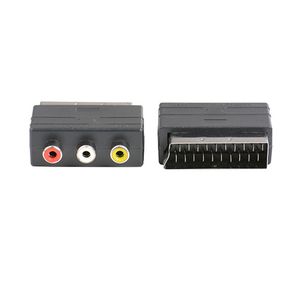 Adaptador AV D1482 SCART a 3 RCA hembra, forma de D, material ABS - Product Image 3