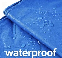 Bâche d'extérieur robuste enduite de PE, imperméable, coupe-vent et anti-UV pour le camping des garçons et des filles
