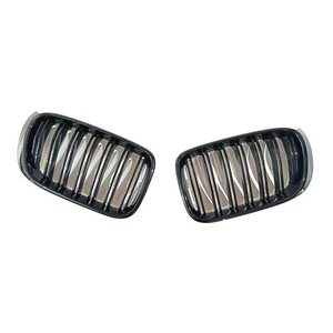Parrilla BMW X3 de doble línea en negro brillante, material ABS, para modelos 2014-2016, actualización de estilo. - Product Image 3