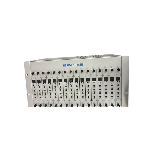 Free Project Design 16-Channel RF Modulator Adjustable CatV Headend With RJ45 Input FCC Certified