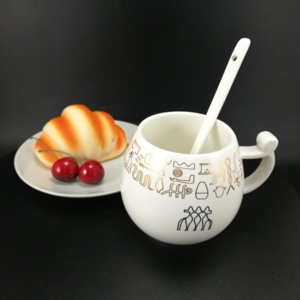 Buona qualità 14 oz tondeggiante produzione tazze in ceramica per tè o caffè - Product Image 6