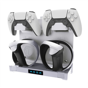 Soporte de montaje en pared soporte de consola de <span class=keywords><strong>juegos</strong></span> para <span class=keywords><strong>ps5</strong></span> y <span class=keywords><strong>PS5</strong></span> accesorios delgados controlador soporte de carga para auriculares soporte de almacenamiento - Product Image 4