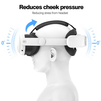 Accessoires de jeu pour casque VR, sangle de tête de remplacement sans fil confortable, étui pour casque compatible avec Meta Quest 3 en plastique