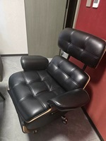 Fauteuil inclinable électrique en cuir véritable de qualité supérieure avec support ergonomique pour le bureau à domicile, les jeux et le travail sur ordinateur