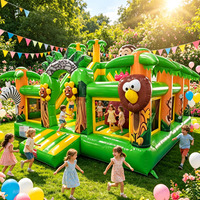 Château gonflable personnalisable avec toboggan, structure gonflable commerciale en PVC pour enfants, parc d'attractions