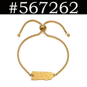 Braccialetti regolabili con mappa di Porto Rico da 18 cm con <span class=keywords><strong>città</strong></span> per donna - Gioielli in acciaio inossidabile PR # 567262 - Product Image 6