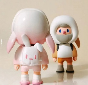 เครื่องประดับตกแต่งรูปกระต่ายทำจากพีวีซีของเกษตรกรต่างหูแบบห้อยน่ารักของขวัญเซอร์ไพรส์สุดน่ารักสำหรับทุกคน - Product Image 3