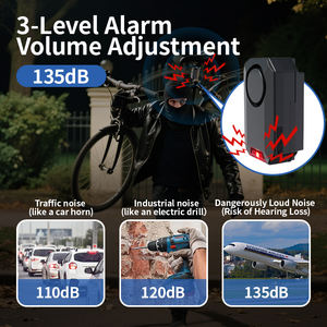 Alarma de seguridad para bicicleta, sensor de movimiento ligero, sirena, alarma recargable por USB, dispositivo de seguridad antirrobo para niños - Product Image 6