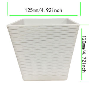 Pot de fleur en rotin <span class=keywords><strong>tressé</strong></span> de conception classique de couleur unie orchidée accessoires de jardinière en <span class=keywords><strong>plastique</strong></span> pour le jardin pots de plantes en gros - Product Image 3