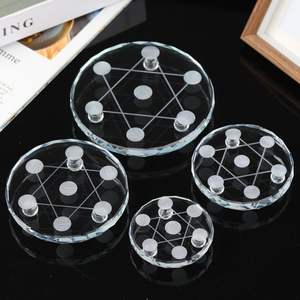 Base Redonda para <span class=keywords><strong>Esfera</strong></span> <span class=keywords><strong>de</strong></span> <span class=keywords><strong>Cristal</strong></span>, Soporte para Columna <span class=keywords><strong>de</strong></span> <span class=keywords><strong>Cristal</strong></span>, Decoración para el Hogar - Product Image 2