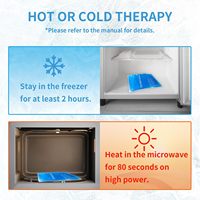 Pack de glace en gel bleu flexible pour le soulagement de la douleur Conception étanche non toxique Packs de froid chauds réutilisables pour les blessures Migraines Muscle