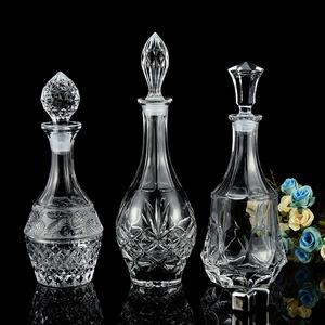 Bouteilles en verre style bohème avec bouchon sérigraphié, gravure et marquage <span class=keywords><strong>à</strong></span> chaud, personnalisables OEM, pour <span class=keywords><strong>vin</strong></span>/rhum/whisky/vodka - Product Image 3