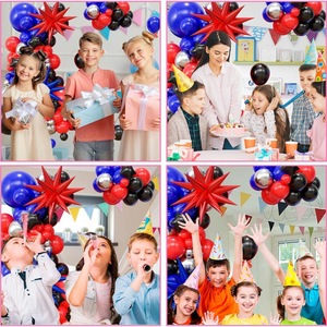 Kit d'<span class=keywords><strong>arche</strong></span> de ballons en latex sur le thème des araignées, bleu et rouge, pour fêtes d'anniversaire et Halloween - Vente en gros - Product Image 4