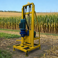 YIJINCHENG Petite Foreuse Portable 80m Entièrement Automatique Télescopique 380V/220V pour Puits d'Eau, Machine de Forage de Puits, Ferme et Jardin