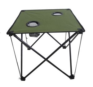 โต๊ะตั้งแคมป์แบบพินน้ำหนักเบาพับได้กรอบโลหะทำจากโพลีเอสเตอร์สำหรับเดินป่ากลางแจ้ง - Product Image 2