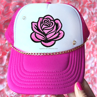 Patch floral rose en gros, multicolore, brodé de paillettes, badge floral personnalisé, applique thermocollante pour robes de luxe et vêtements DIY