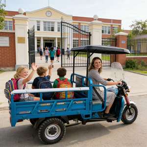 <span class=keywords><strong>Prix</strong></span> réduit : Tricycle à essence 200CC 430 avec amortisseurs et deux sièges supplémentaires - Product Image 3